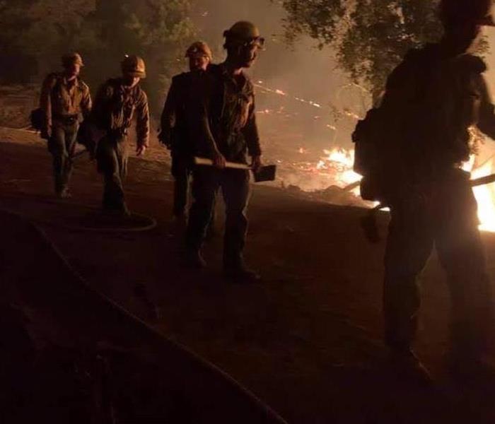 firefighters on the front line