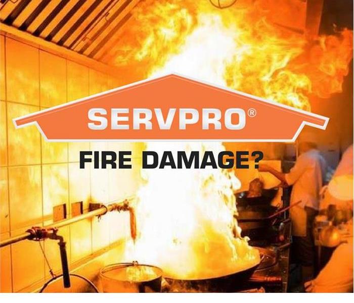SERVPRO logo with fire in the background